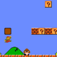 An image depicting the first level of video game Super Mario Bros.